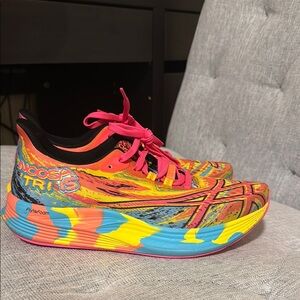 Asics Multicolor Athletic Shoes with Pink Laces